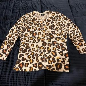 The Limited leopard print cardigan size medium